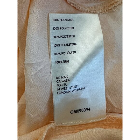 Free People Martine Flirt Tie Dye Skirt Peach Side Zip Light 12 - Picture 7 of 7